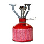 Kit rechaud gaz pliable compact 4. 5 kw + cartouche de gaz 230gr butane propane camping haute montagne ...