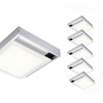 Kit en saillie pour dalle led slim 60x60 - pack de 6 / alu