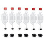 Kit de sas de brassage, 12 sas et 6 joints d'tanchit, sas en plastique pour la fermentation du vin, ...