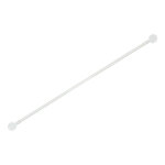 Kit tringle a rideaux extensible avec embout eventail en m�tal