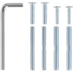 Kit de vis rechange pour griffoir chat, 8 jeu de vis m10 m8 avec cl allen de 5mm (griffoir pour chat ...