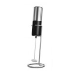 Kitchen cook kfoam mousseur et r�chauffeur de lait handheld electric milk frother noir et acier inoxydable ...
