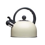 Kitchen craft living nostalgia induction pour dessus de po�le bouilloire sifflante, antique cr�me, 1, ...