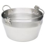 Kitchen craft - seau acier - bec verseur - 9 l import grande bretagne