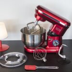 Kitchen move - robot pâtissier multifonctions 5. 5l 1500w rouge - bat - 1519 Kitchen move - robot pâtissier multifonctions 5. 5l 1500w rouge - bat - 1519
