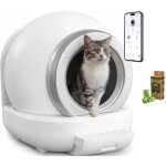 Kitty - litire autonettoyante pour chats 65 l dmontable et lavable - connectivit app - 57 x 50 x 53 ...