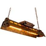 Kjlars - lustre luminaire effet industriel m�tal retro vintage - 80 cm