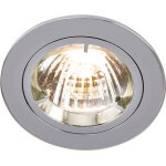 Knightsbridge gu10 downlight fixe twist & lock encastr�, chrome, 230v