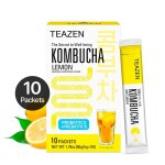 Kombucha lemon pack de 10 sachets boisson instantan�e probiotique & pr�biotique sans sucre v�g�talien ...
