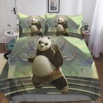 Kung fu panda housse de couette enfant de anime d imprim�� parure de lit housses de couettes en microfibre ...