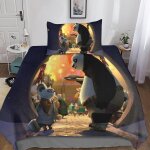 Kung fu panda housse de couette enfant de anime d imprim�� parure de lit housses de couettes en microfibre ...
