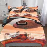 Kung fu panda housse de couette enfant de anime d imprim�� parure de lit housses de couettes en microfibre ...