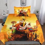 Kung fu panda housse de couette parure de lit de housses de couettes anime parure de couette d microfibre ...