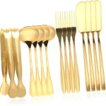 Kyaoayo - 1ensemble set de ustensiles de cuisine inoxydable pour fromage et beurre comprend couteaux ...