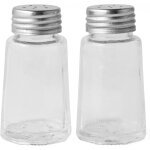 Kyaoayo - moulin a poivre et sel en verre (lot de 2), set salire poivrire style bistrot, design premium ...