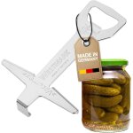 Kyaoayo - ouvre - bocal avec décapsuleur, longueur 13, 1cm, acier, chromé, vacumex, argent, 10562270 Kyaoayo - ouvre - bocal avec décapsuleur, longueur 13, 1cm, acier, chromé, vacumex, argent, 10562270