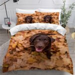 Labrador housse de couette x imprim�� d chien animal parure de lit personnes ado fille enfants microfibre ...