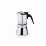 Lacor cafeti�re italienne siena 6 tasses inox et verre tous feux