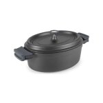 Lacor cocotte ovale 31 cm noir - fundicion