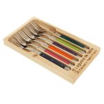 Laguiole jean dubost 97 / 13152 set de 6 fourchettes de table london mix