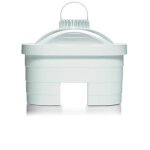 Laica bi - flux pack de 12 cartouches filtrantes en plastique blanc 10 cm x 9, 6 cm x 5, 3 cm