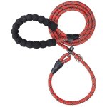 Laisse antid�rapante pour petits chiots - rouge 2 m, chiens de taille moyenne et grande, dressage et ...