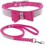 Laisses de collier de chien strass, cristal de diamant ensemble de laisse pour collier de chien, collier ...