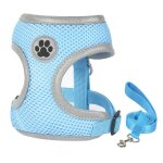 Laisse en maille respirante et r�fl�chissante pour animaux de compagnie, type de gilet, fournitures pour ...