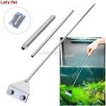 Lame de raclage en acier inoxydable pour aquarium, rasoir a algues, kit de nettoyage multi - outils pour ...