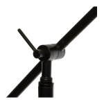 Lampadaire arc en m�tal noir et dor? h 155 cm