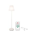Lampadaire blanc pour ext�rieur et int�rieur rechargeable avec t�l�commande 150 cm 894460