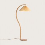 Lampadaire bois luanda orange