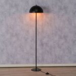Lampadaire champignon m�tal noir 30x30x140cm