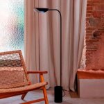 Lampadaire - faro - liggera - noir mat - acier - ip20 - g9