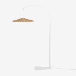 Lampadaire en fer sopant blanc b