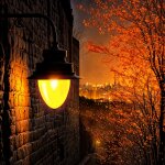 Lampadaire led 40w ambre fisher dimmable 1 - 10v ambre