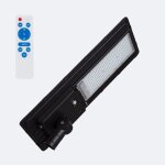 Lampadaire led solaire 13800 lm 170lm / w sina� avec mppt et d�tecteur de mouvement 3000k blanc chaud ...