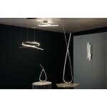 Lampadaire led symphonie eglo, 141 cm, blanc, 28 w