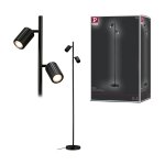 Lampadaire lirena 1575mm max. 2x7w noir mat