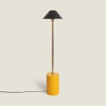 Lampadaire m�tal brijesh jaune