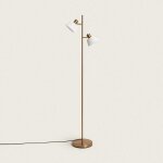 Lampadaire m�tal magda blanc