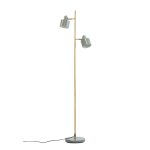 Lampadaire en m�tal olive / laiton