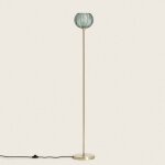 Lampadaire m�tal et verre klimt vert