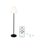 Lampadaire noir et blanc pour ext�rieur et int�rieur rechargeable avec t�l�commande 150 cm 894459