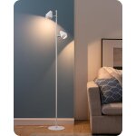 Lampadaire salon dimmable en continu avec 2 lampes a contr�le ind�pendant, 3000k blanc chaud, abat - ...