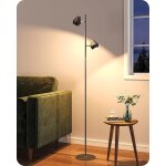 Lampadaire salon dimmable en continu avec 2 lampes a contrle indpendant, 3000k blanc chaud, abat - ...
