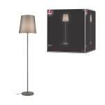 Lampadaire stellan ii e27 max. 20w gris m�tal#tissus