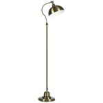 Lampadaire style n�o - r�tro effet laiton - abat - jour r�glable - h. 152 cm