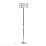 Lampadaire tenna mtal argent