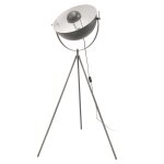 Lampadaire trépied en métal cinéma - h. 145 cm - gris Lampadaire trépied en métal cinéma - h. 145 cm - gris